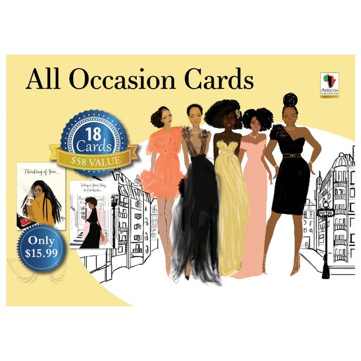 AOAB740 All Occasion Cards - Sister Friends Assortment for wholesale by African American Expressions