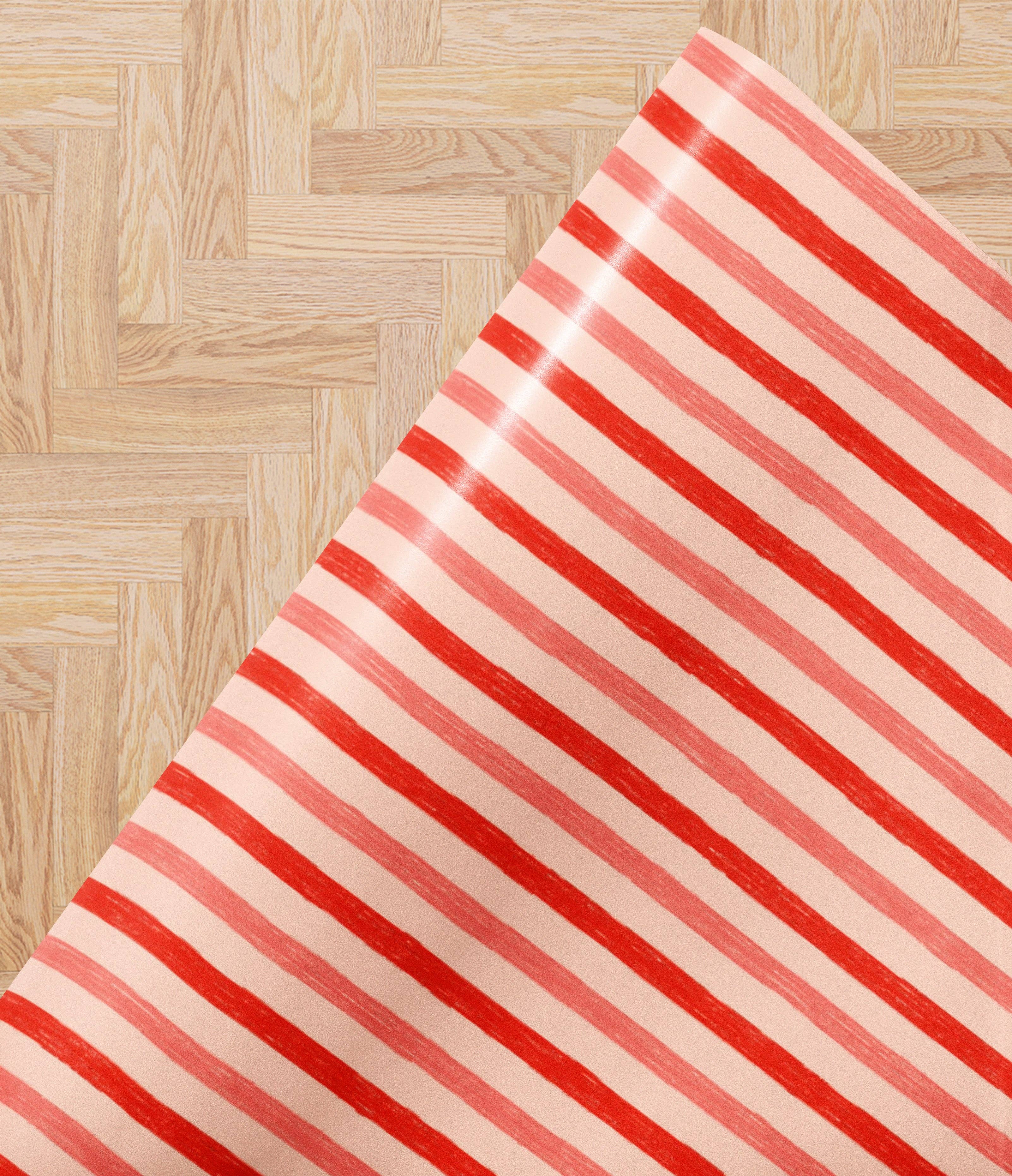 MagicMerchEmporium - Vente Rouleau de papier cadeau - Papier cadeau à rayures rouges et roses6