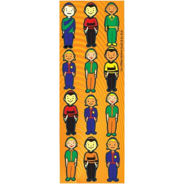 18-19 Drengekarakter Klistermærker (Medium) for engroshandel hos IncentoMagic