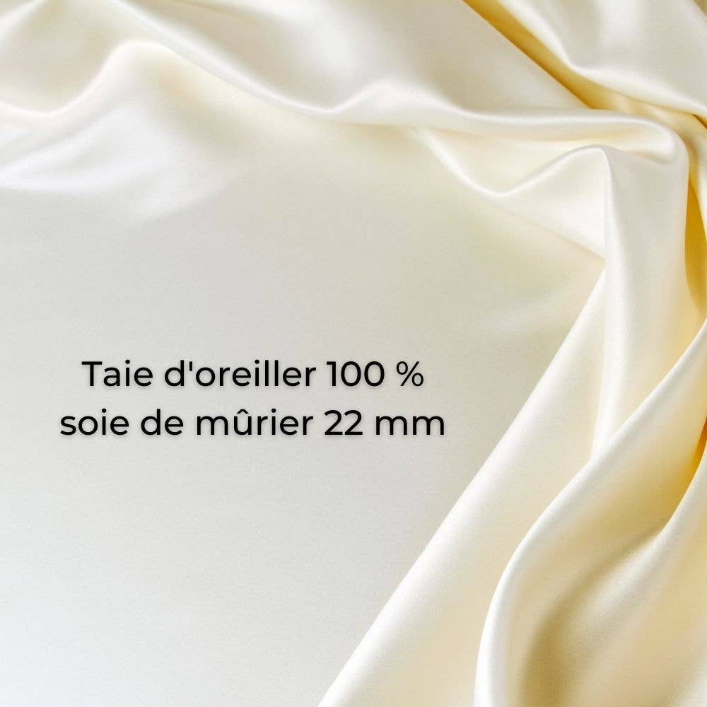 Inphysio - Wholesale Bedding Pillowcase/Sham - Taie d'oreiller Anti-Rides ERGO en soie  | SOIE 22 MM12