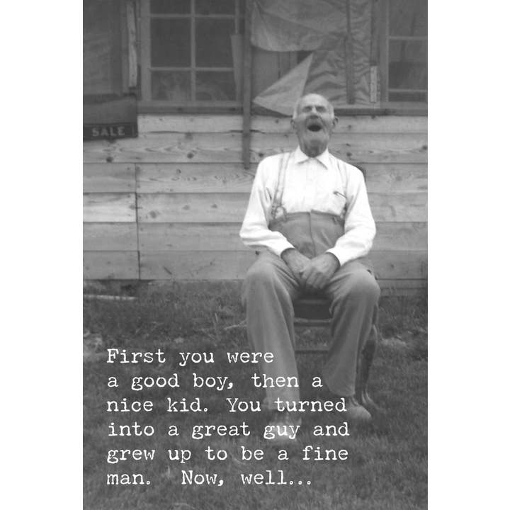 Primitives by Kathy - Wholesale Everyday Greeting Card - Old Fart Greeting Card