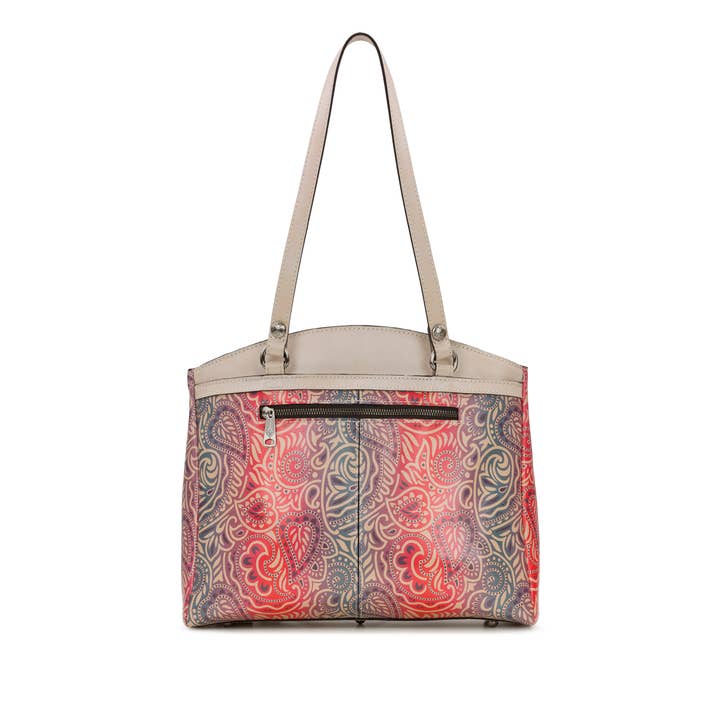 Greek Ombre Patricia Nash Poppy Tote for wholesale on Faire