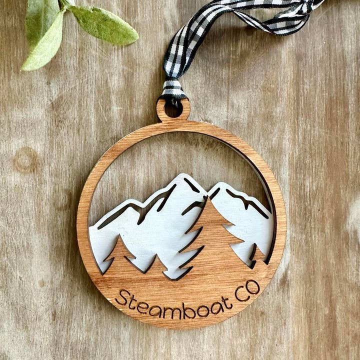 True Life Concepts - Wholesale Ornament - Mountain christmas ornaments, colorado gifts for tourists