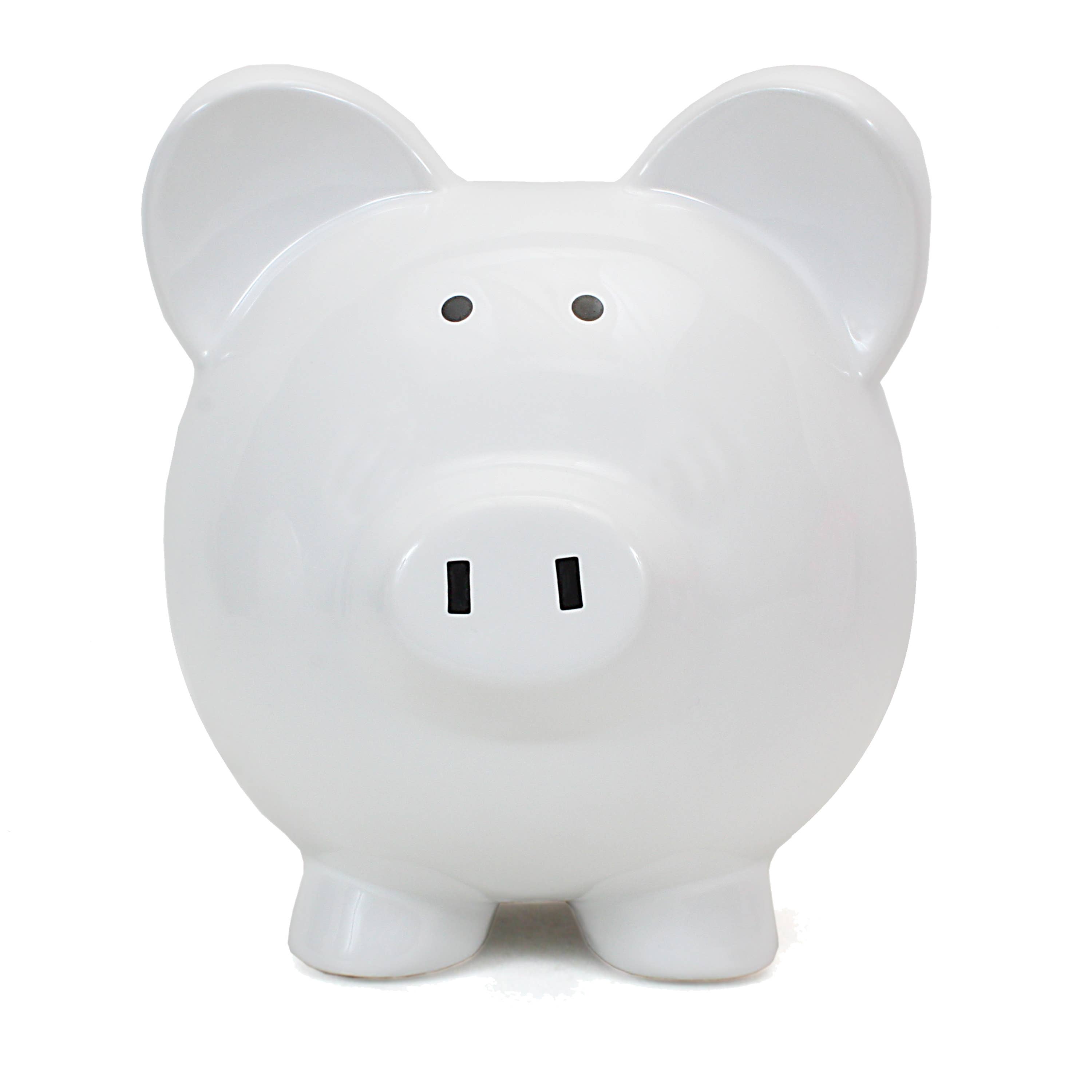 Child To Cherish® – wholesale Money/piggy bank – Child & baby – White Big Ear Pig2