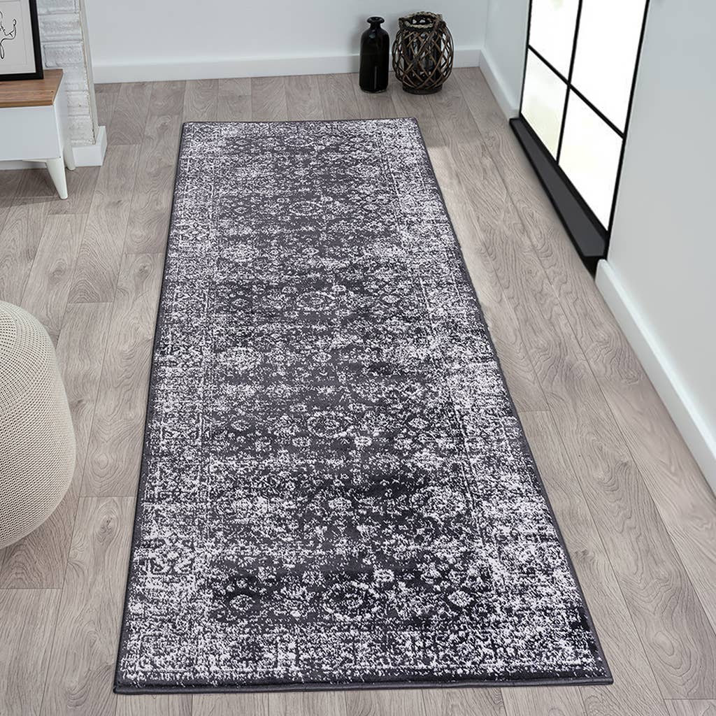 Olliix - Wholesale Area Rug - Distressed Vintage Persian Woven Area Rug/Runner, Black12