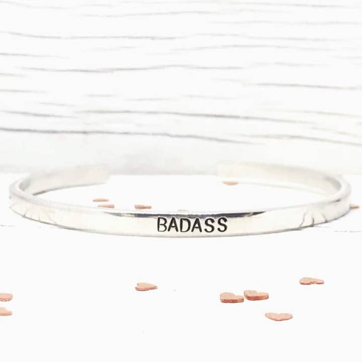 Badass Bracelet Cuff for wholesale by Sunflowermoon Studio