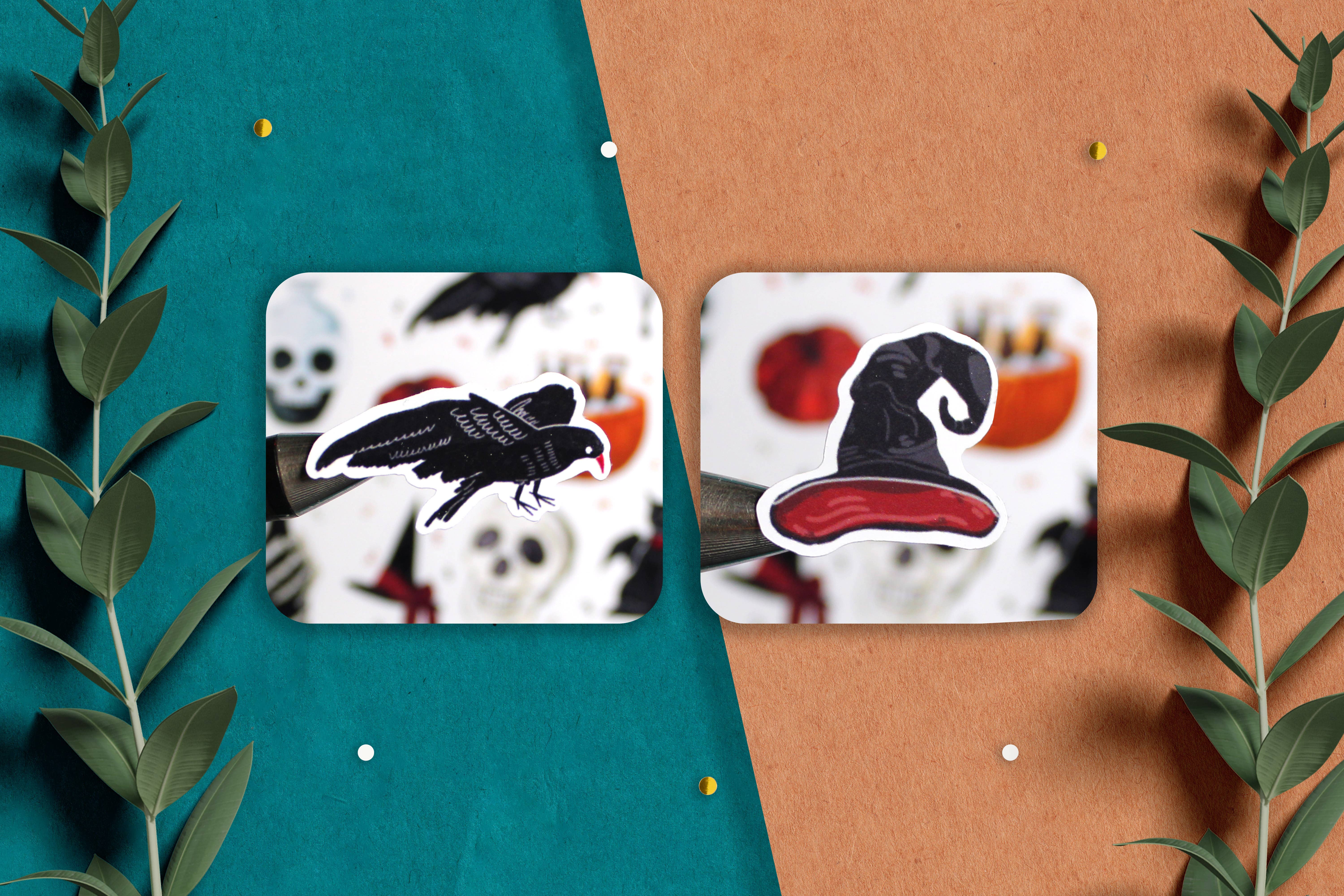 Bartista - Vendita all'ingrosso Adesivo - Foglio di adesivi Boo, adesivi per Halloween, adesivo BulletJournal6