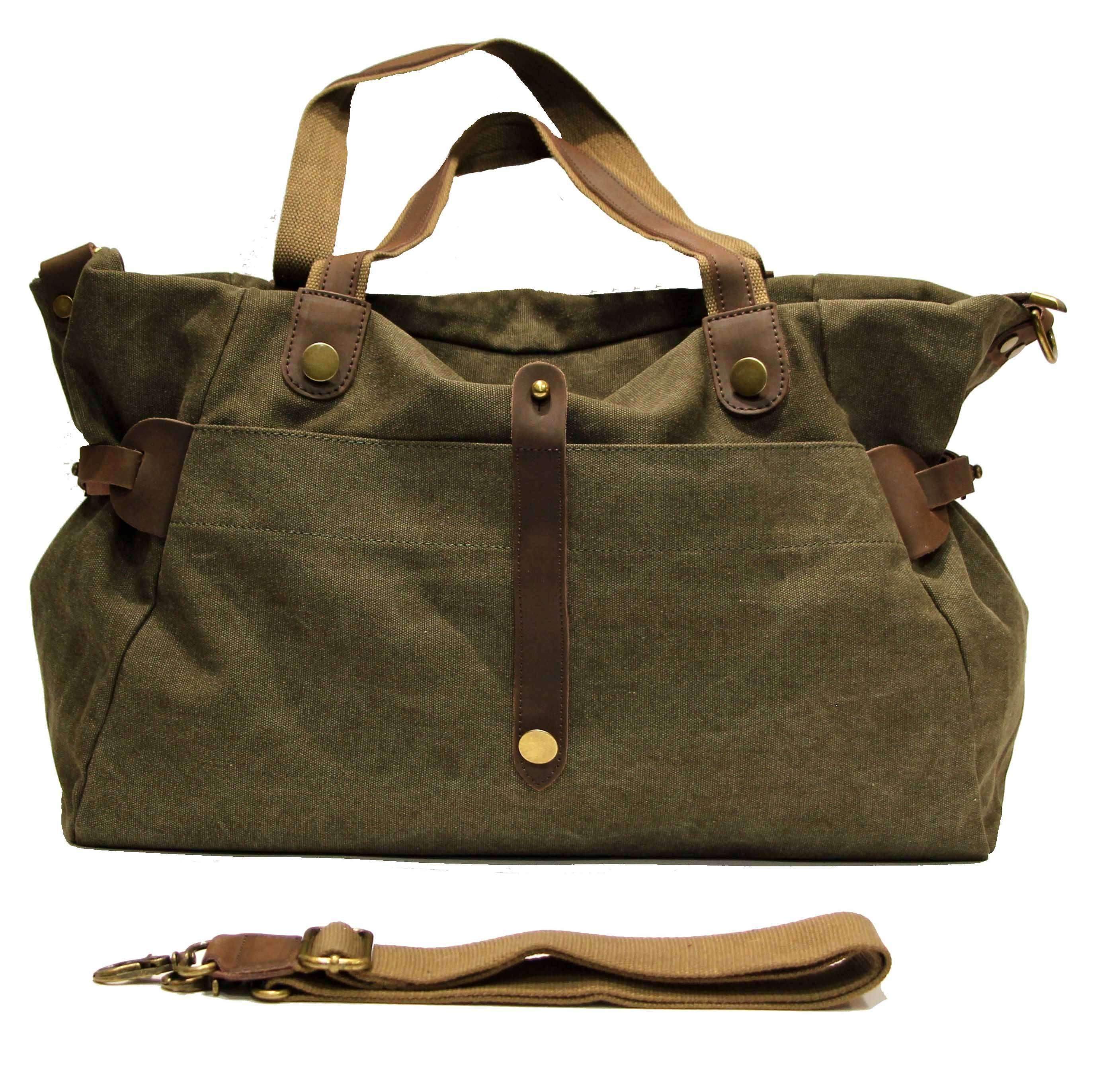 ZEDE PARIS - Wholesale Weekender Bag - Women's - SAINT-LAZARE - Weekend travel sports bag in canvas and leather26