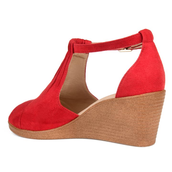 Journee - Wholesale Wedges - Women's - Kedzie Wedge Heel Sandals In Faux Leather11