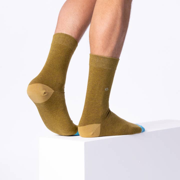 BILLYBELT - Wholesale Socks - Men's - Solid Olive Combed Cotton Socks2