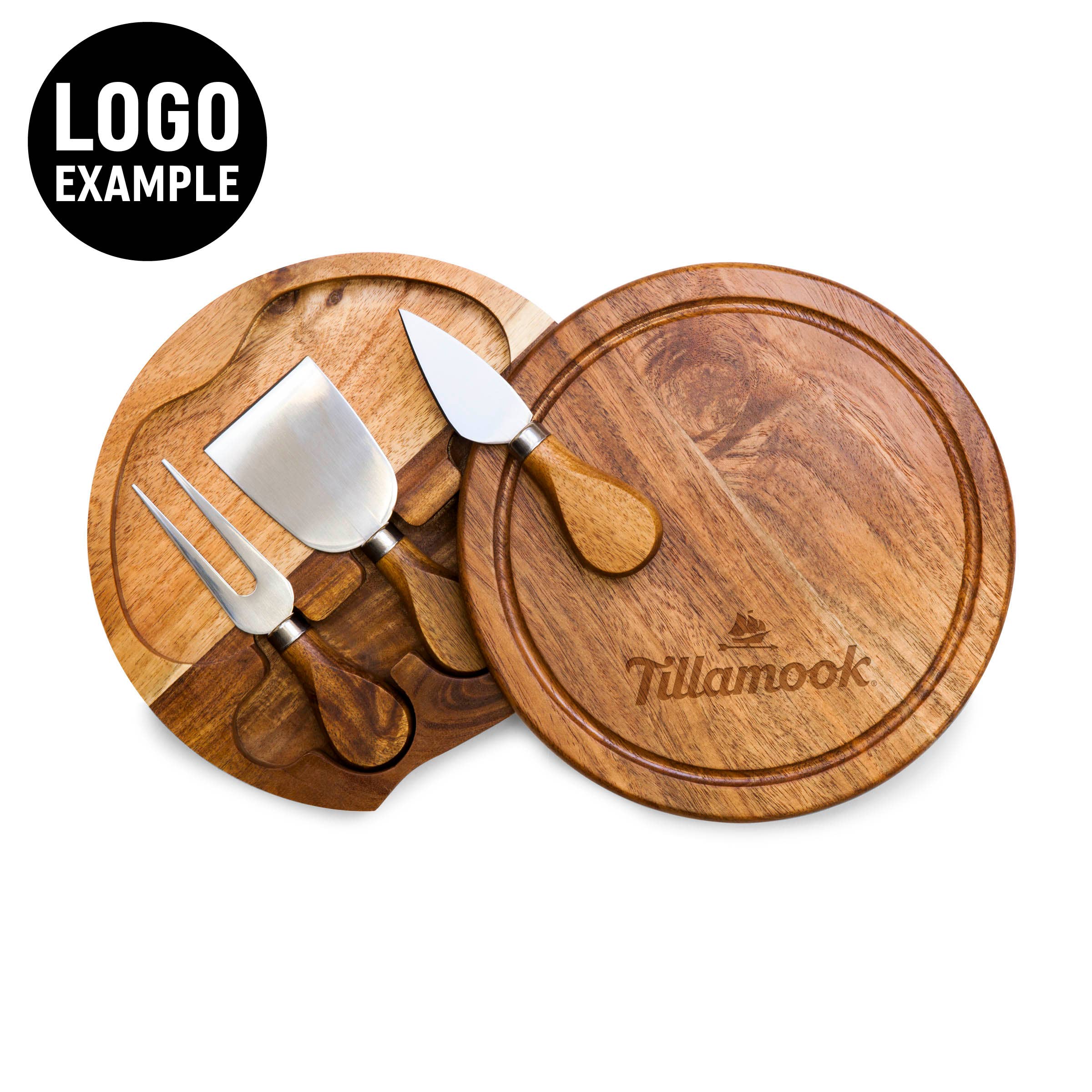 Acacia Brie Cheese Cutting Board & Tools for wholesale on Faire17