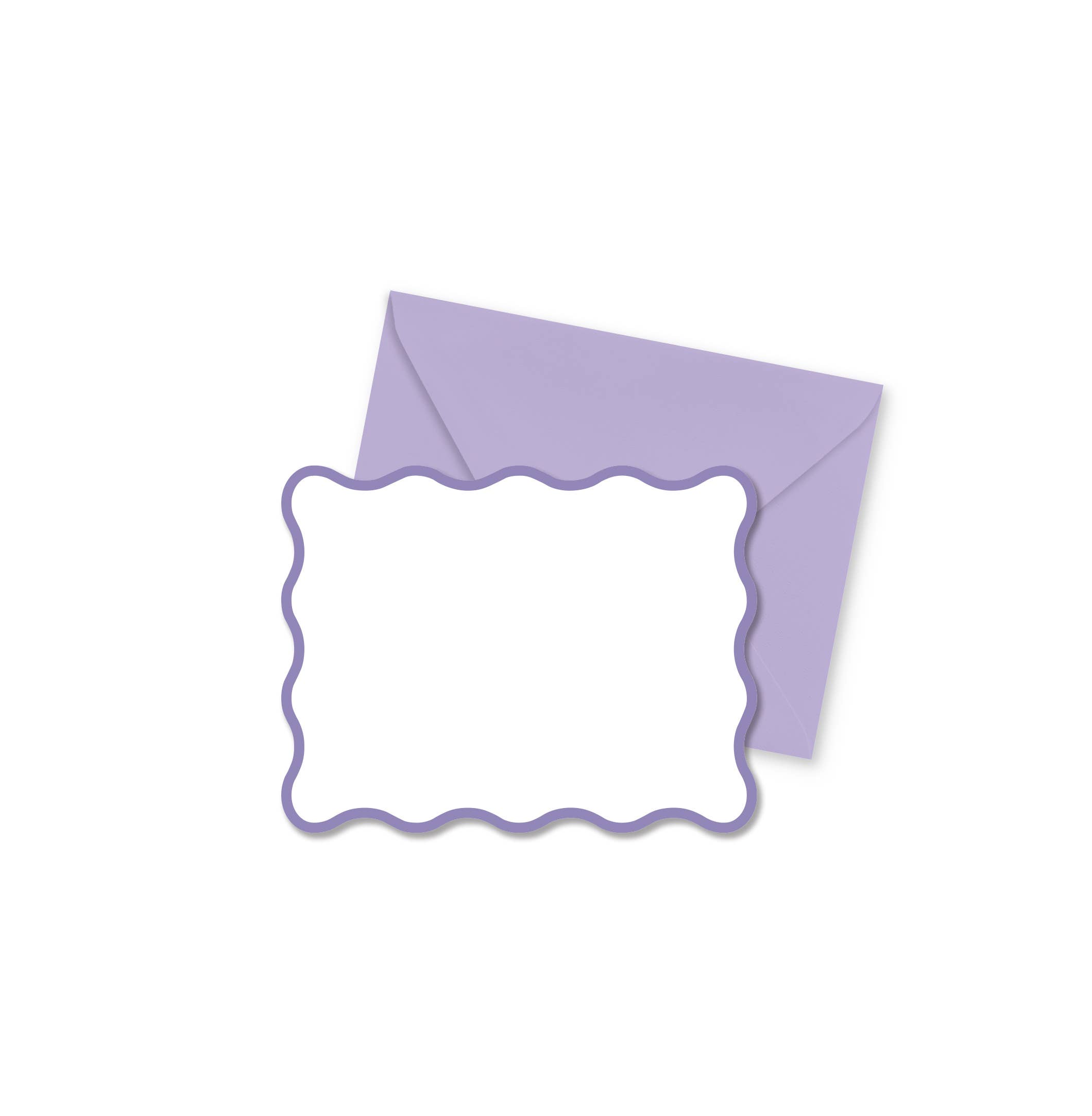 Ellen Davis Creative - Wholesale Briefpapier/indexkaartenset - Wavy Lavender Notitiekaarten | Set van 8