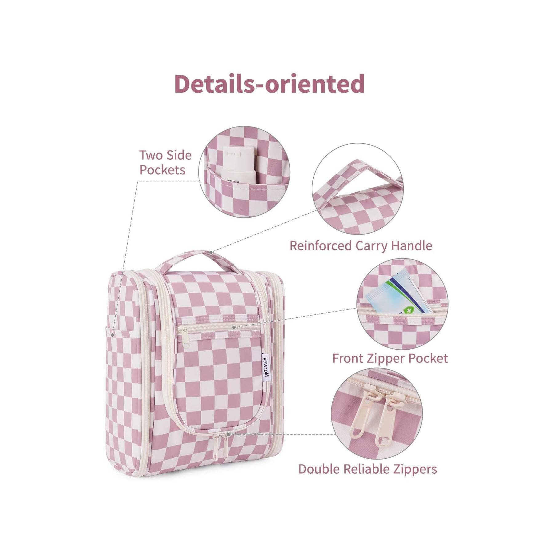 wandf - Wholesale Toiletry Bag - Women's - Hanging Travel Toiletry Cosmetic Bag for Women129