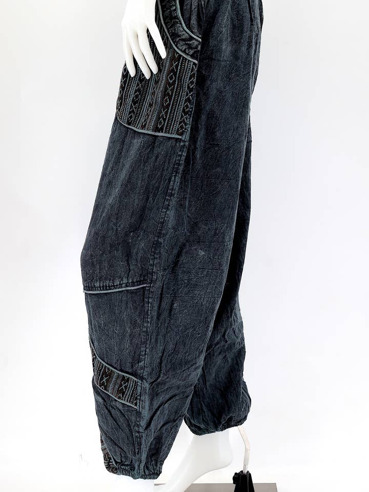 Himalaya Handmade - Wholesale Pants – Women's - Cotton Hippie Handmade Harem Faded Color Bohemian Trousers6