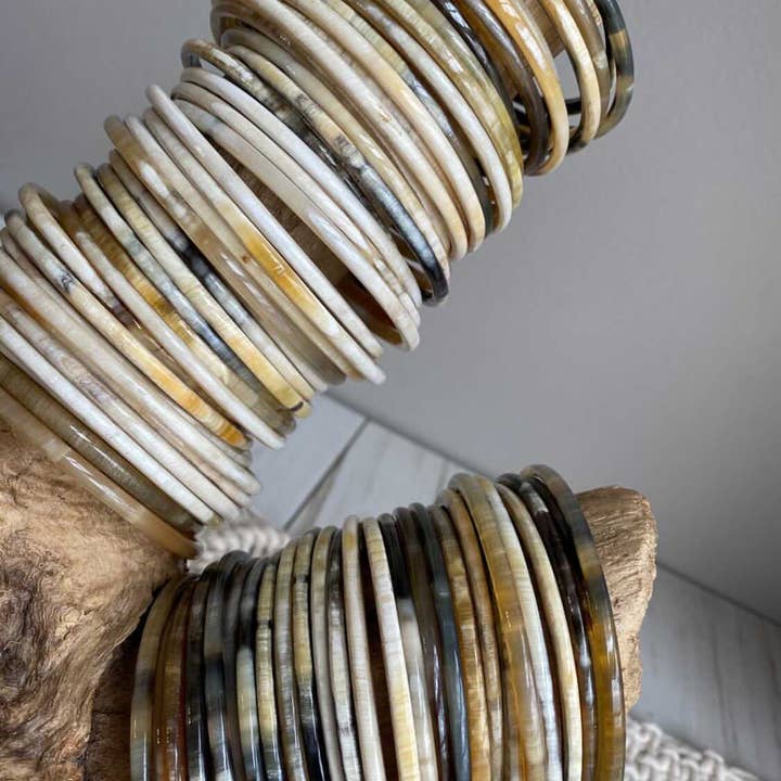 Grace Girl Beads - Wholesale Jewelry Set - Horn Bangles Small (Set of 3)1