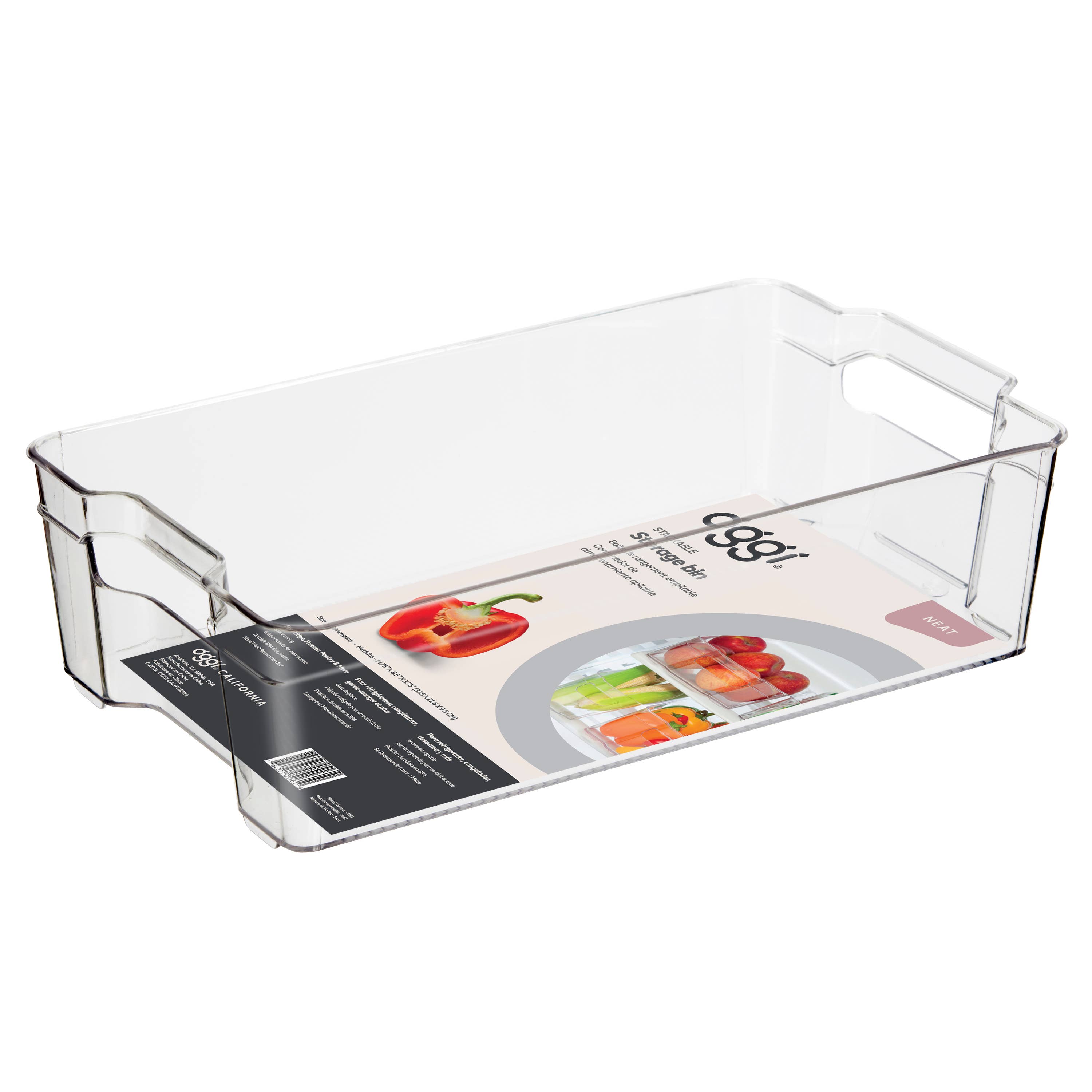 Oggi - Venta al por mayor Recipientes para alimentos - Cajón de almacenamiento - Apilable (14,75" x 8,5" x 3,75")7