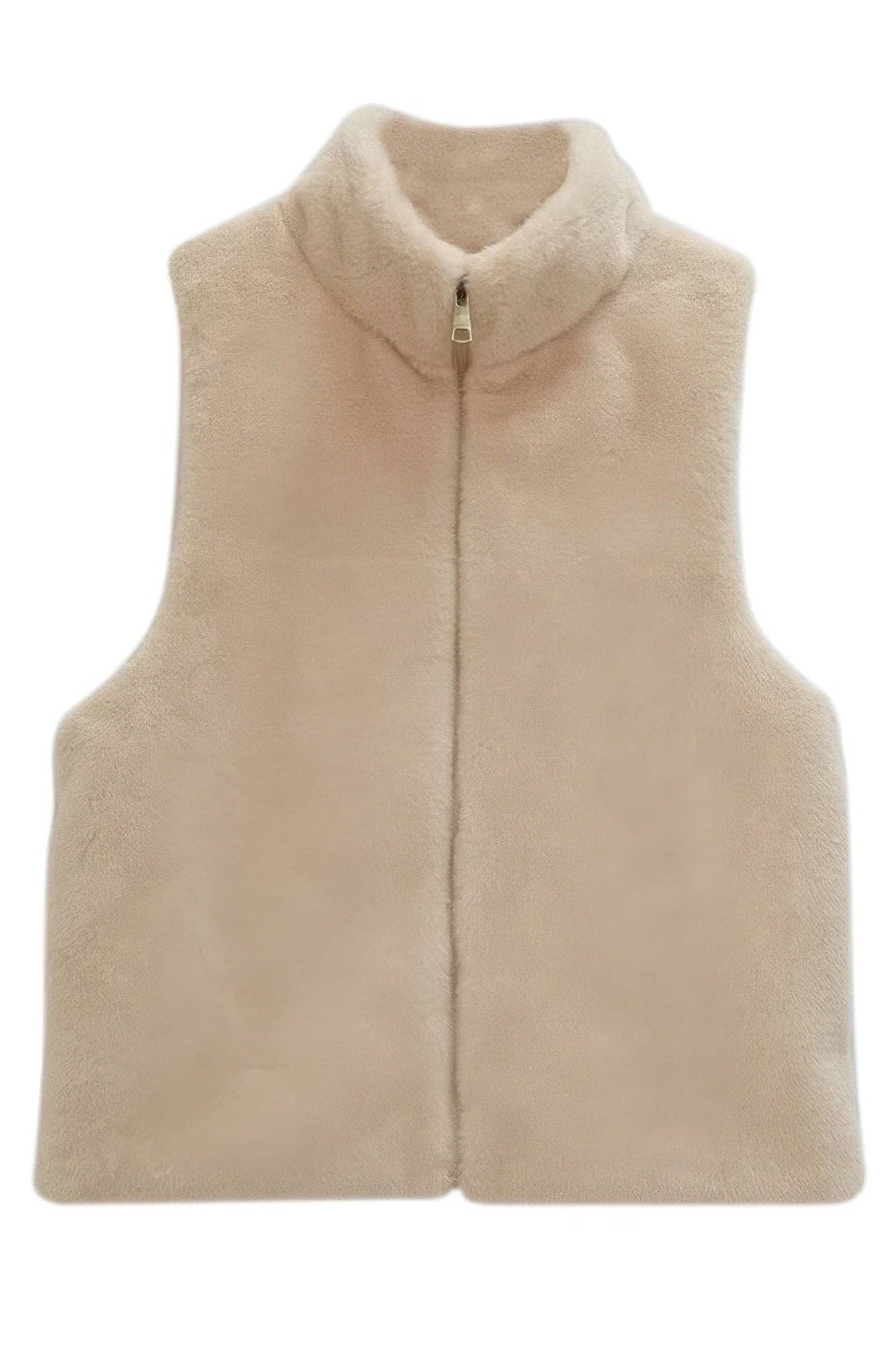 CC Wholesale Clothing - Wholesale Outerwear Vest - Women's - Solid Faux Fur Vest0