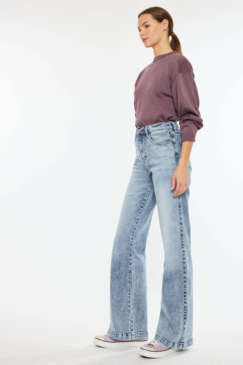 MEDIUM OPEN PACK ULTRA HIGH RISE 90’S FLARE JEANS-KC7889M-OP for wholesale on Faire4