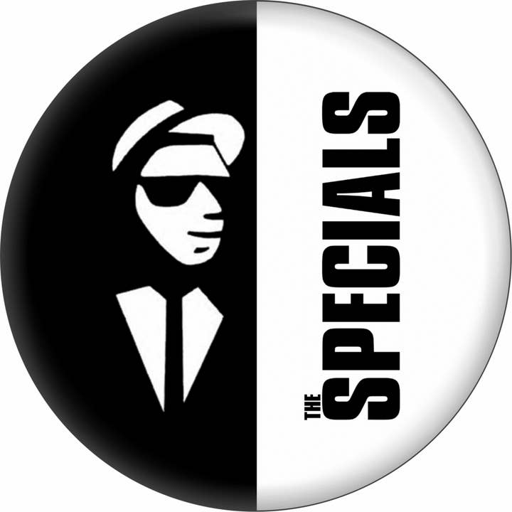 Square Deal Recordings & Supplies - Wholesale Lapel Pin/Button - Pin-on Button - 1 Inch - Specials, The - Vertical Split