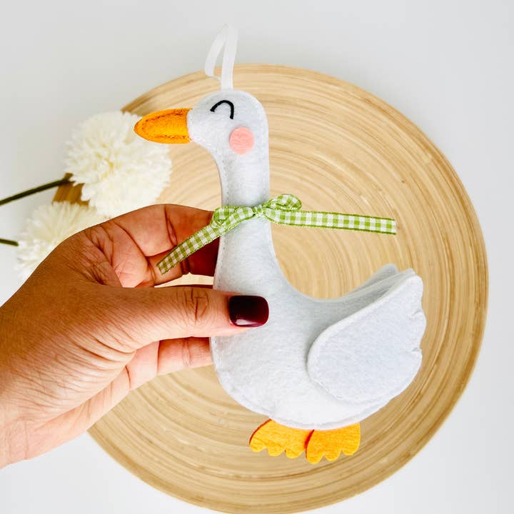 Decoración Colgante de Ganso | Adorno de Ganso de Fieltro Coqueto y Lindo para venta al por mayor de Tiny Gift Society