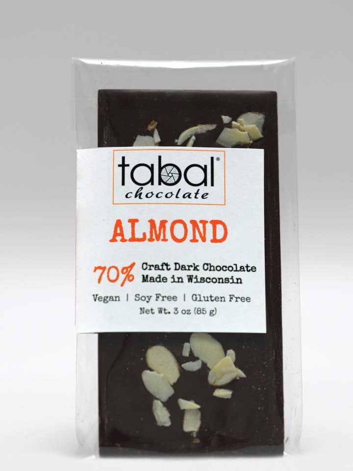 ALMOND 70% for wholesale by Tabal Chocolate