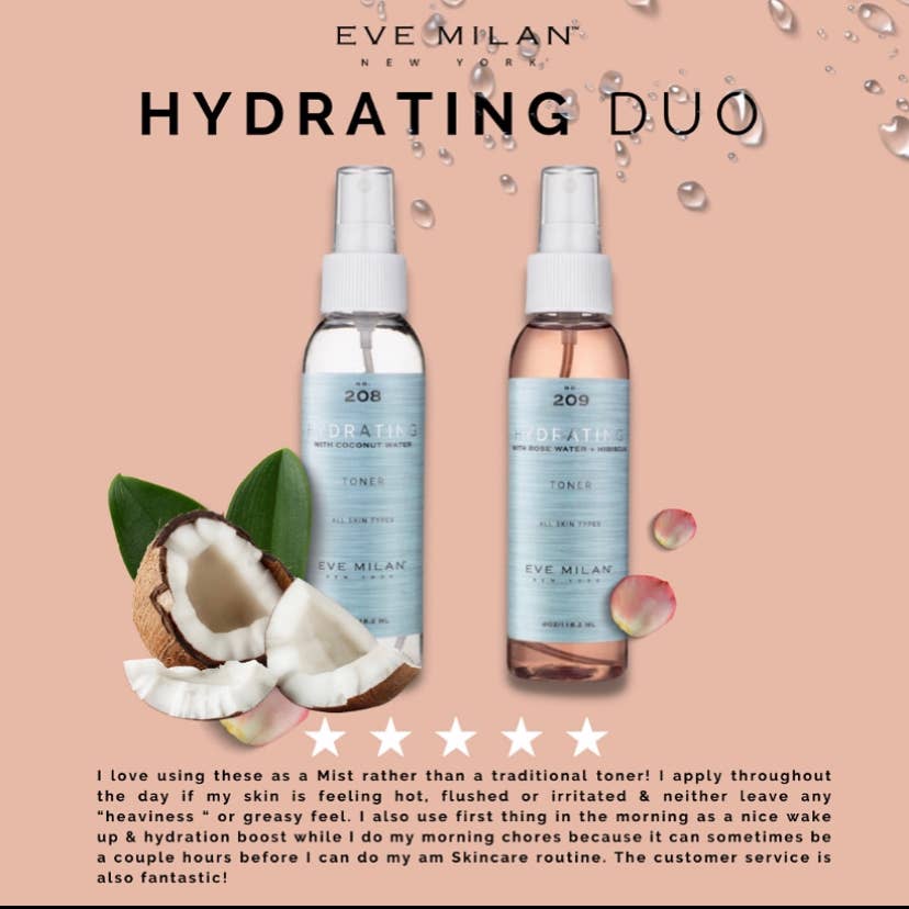 Eve Milan New York – wholesale Facial Toner – Hydrating Toner - Rose Water and Hibiscus3