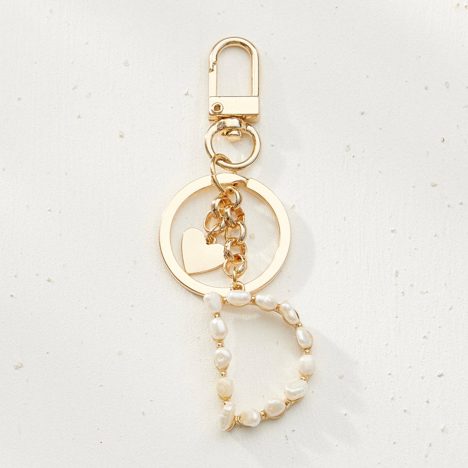Frem – Porta-chaves - Mulher por atacado – Chaveiro inicial de pérolas de água doce1