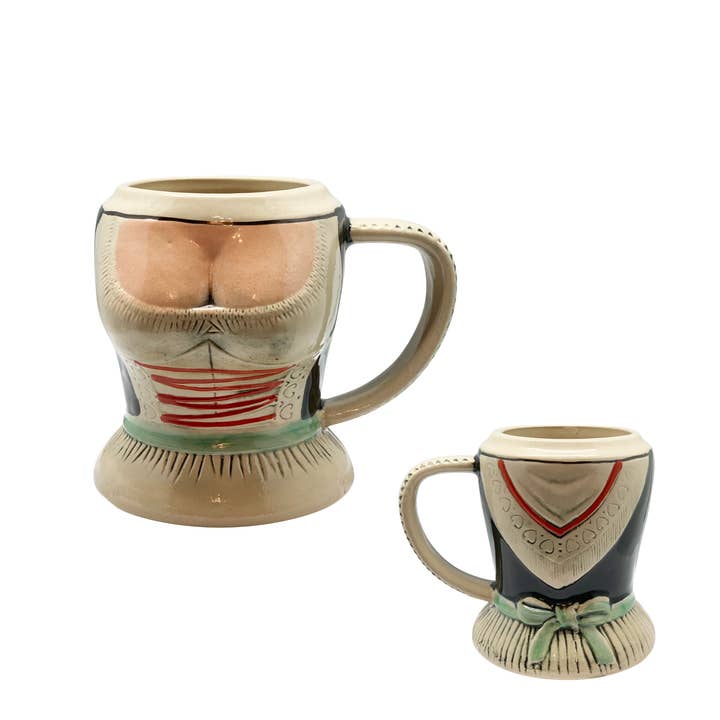 European Heritage Gifts - Wholesale Beer Glass/Mug - German Lady in Dirndl Ceramic Beer Stein3