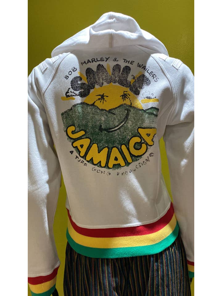 Katmandu Trading Co. - Wholesale Hoodie - Unisex - Rastafarian Hoodie - Bob Marley & The Wailers Smile Jamaica