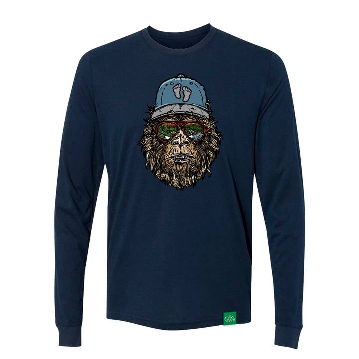 Midnight Navy The Legend Grows Poly-Cotton Long Sleeve T-Shirt for wholesale on Faire