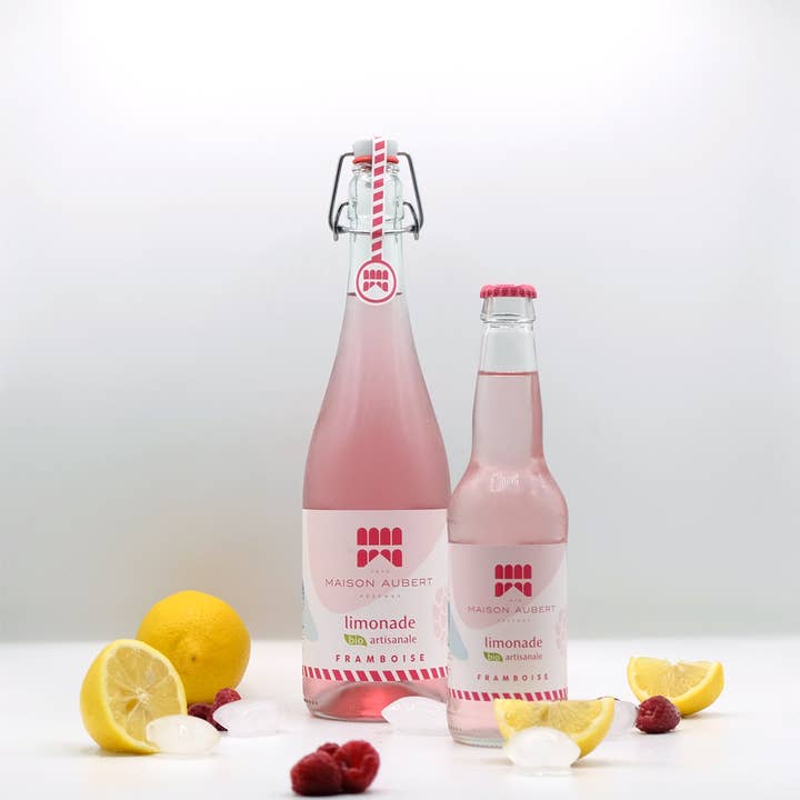 Maison Aubert - Venta al por mayor Refrescos/bebidas carbonatadas - Limonada artesanal y ecológica: Frambuesa 75 cl