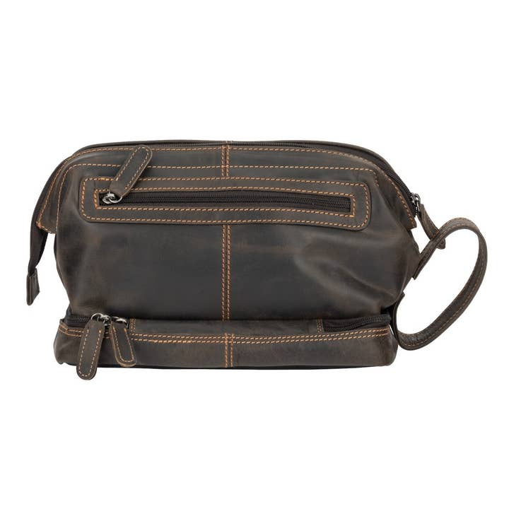 Greenwood Leather - Wholesale Toiletry Bag - Unisex - Napier Leather Toiletry Bag
