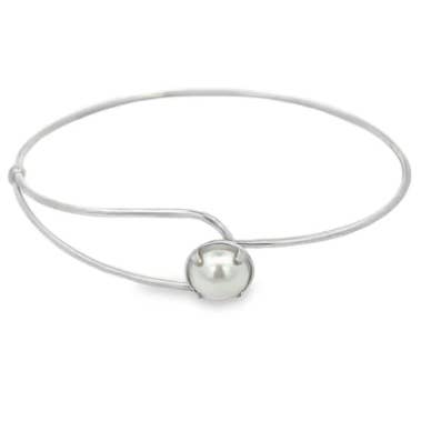Pearl Buckle Bangle for wholesale by MacRae & Co