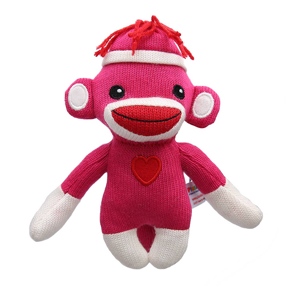 Plushland - Wholesale Stuffed/Plush Toy - Kids & Baby - 6″ Valentine Sock Monkey Plush | Valentine Monkey with Heart12