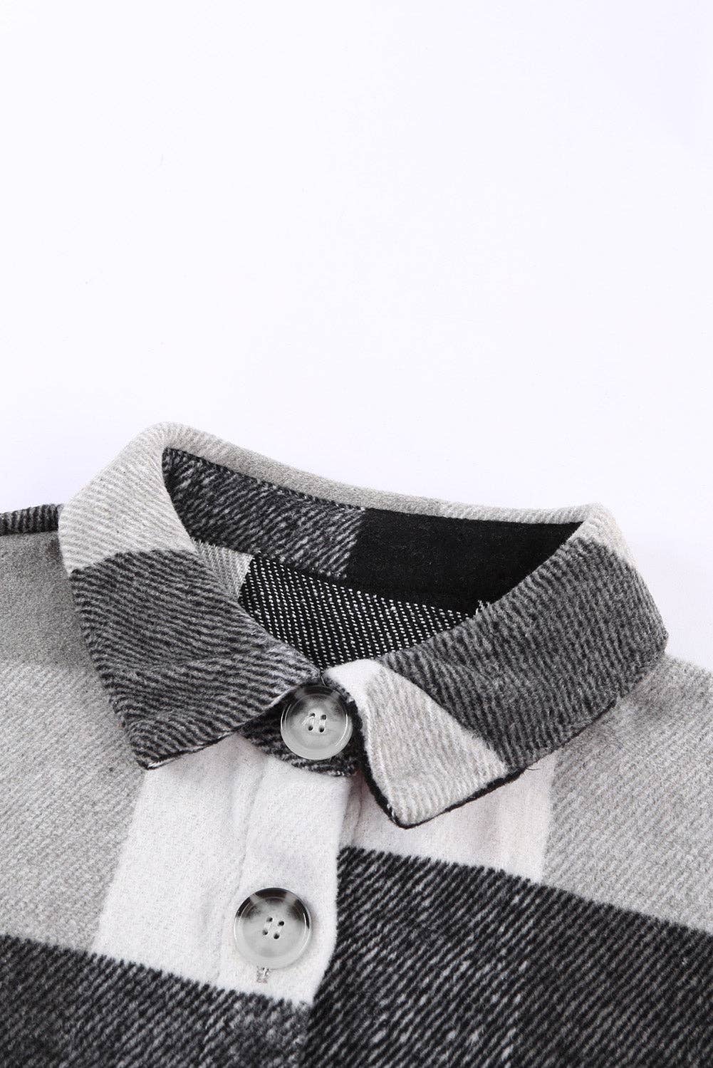 Lovesoft - Wholesale Shirt Jacket/Shacket - Women's - Casual Plaid Block Buttoned Long Sleeve Jacket With Pocket11