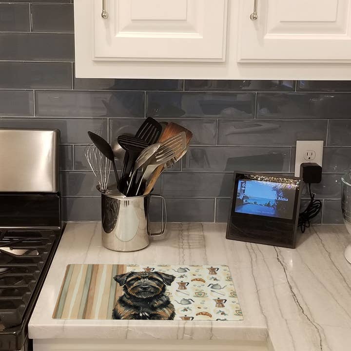 Brindle Bouvier des Flandres Coffee Bar Cutting Board WDK73 for wholesale by Caroline's Treasures