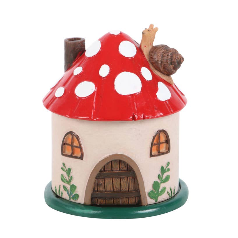 Something Different Wholesale - Wholesale Incense Holder - Mushroom House Resin Incense Cone Burner1