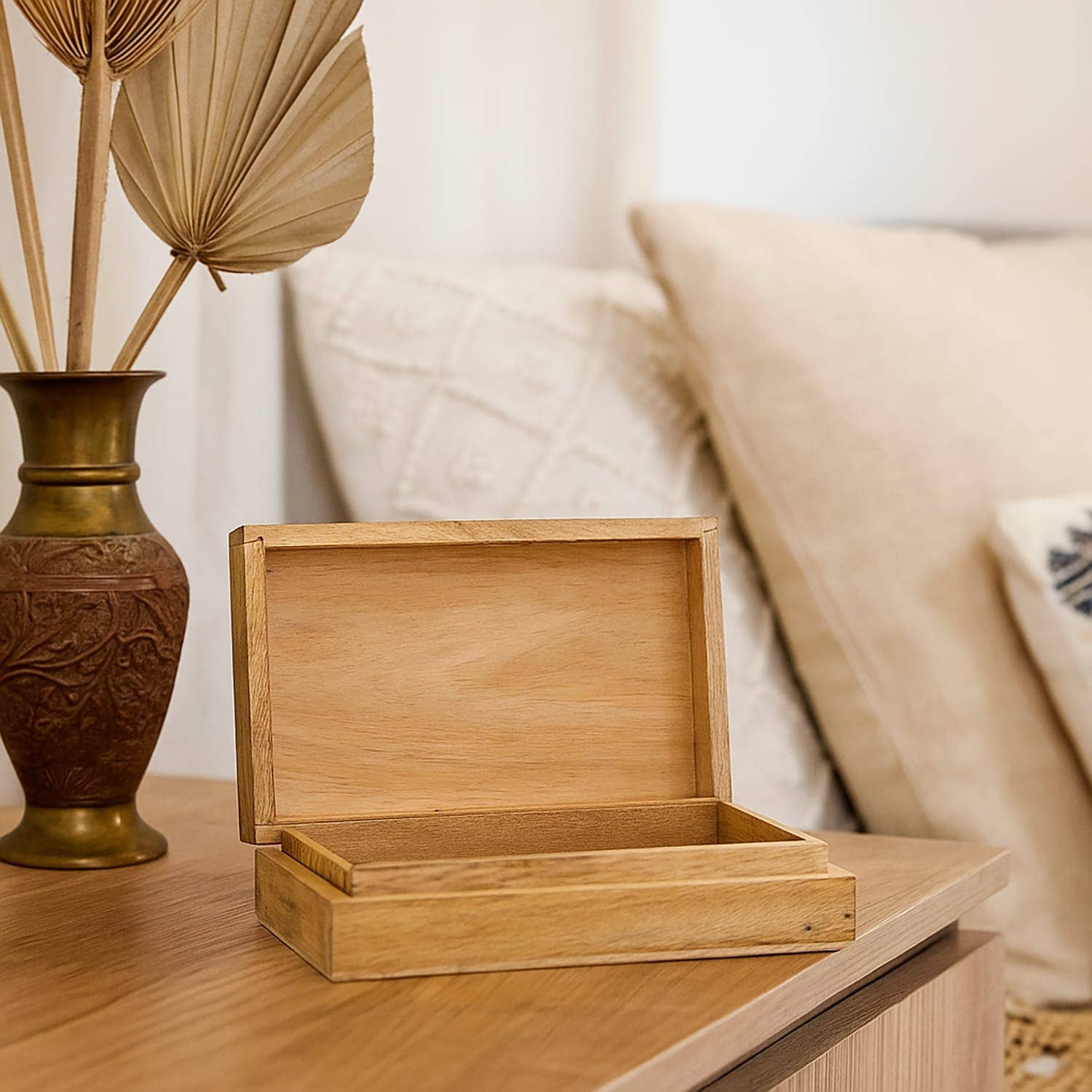 Etnico del Mondo - Wholesale Decorative Box - Hand-Carved Mango Wood Buddha Box2