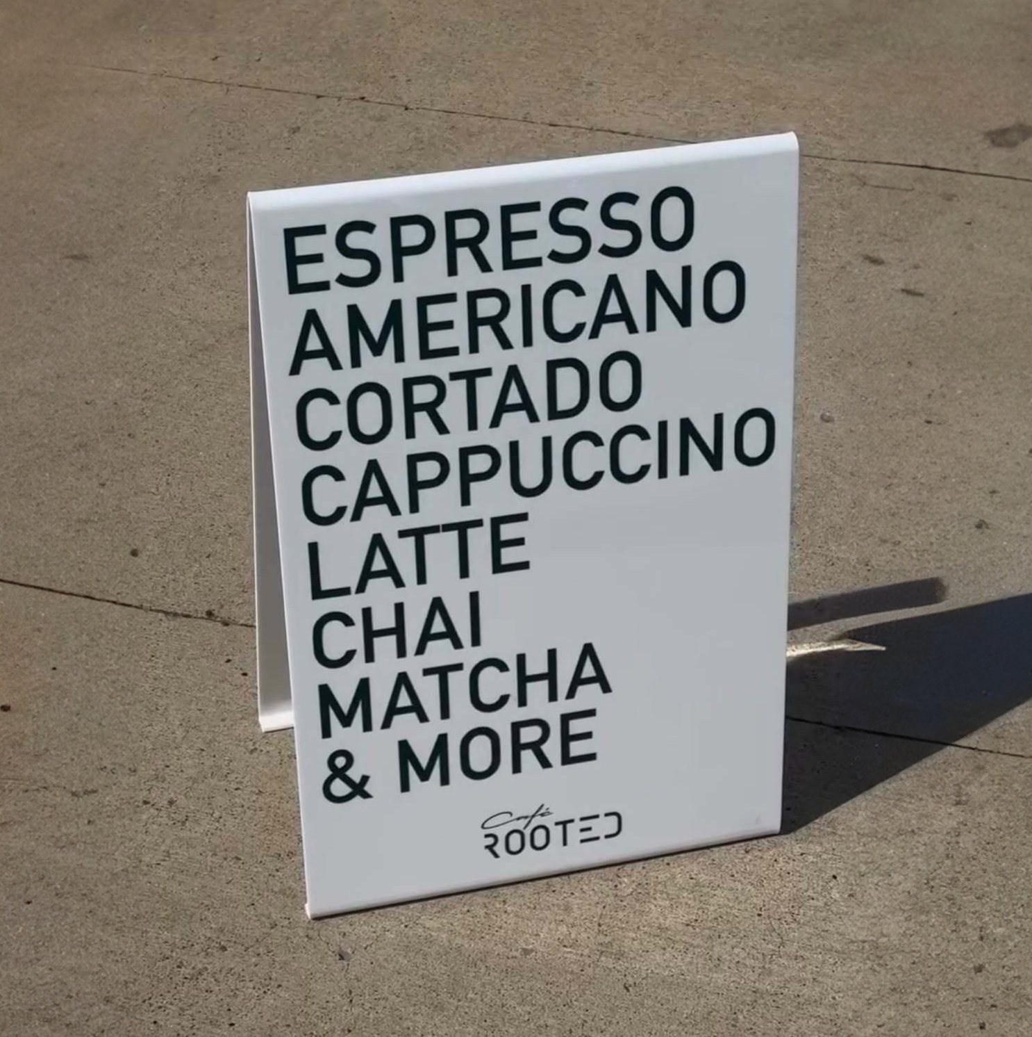 Signs and Mirrors – wholesale Sign – #010 - Opaque Acrylic A-Frame Sidewalk Sign2