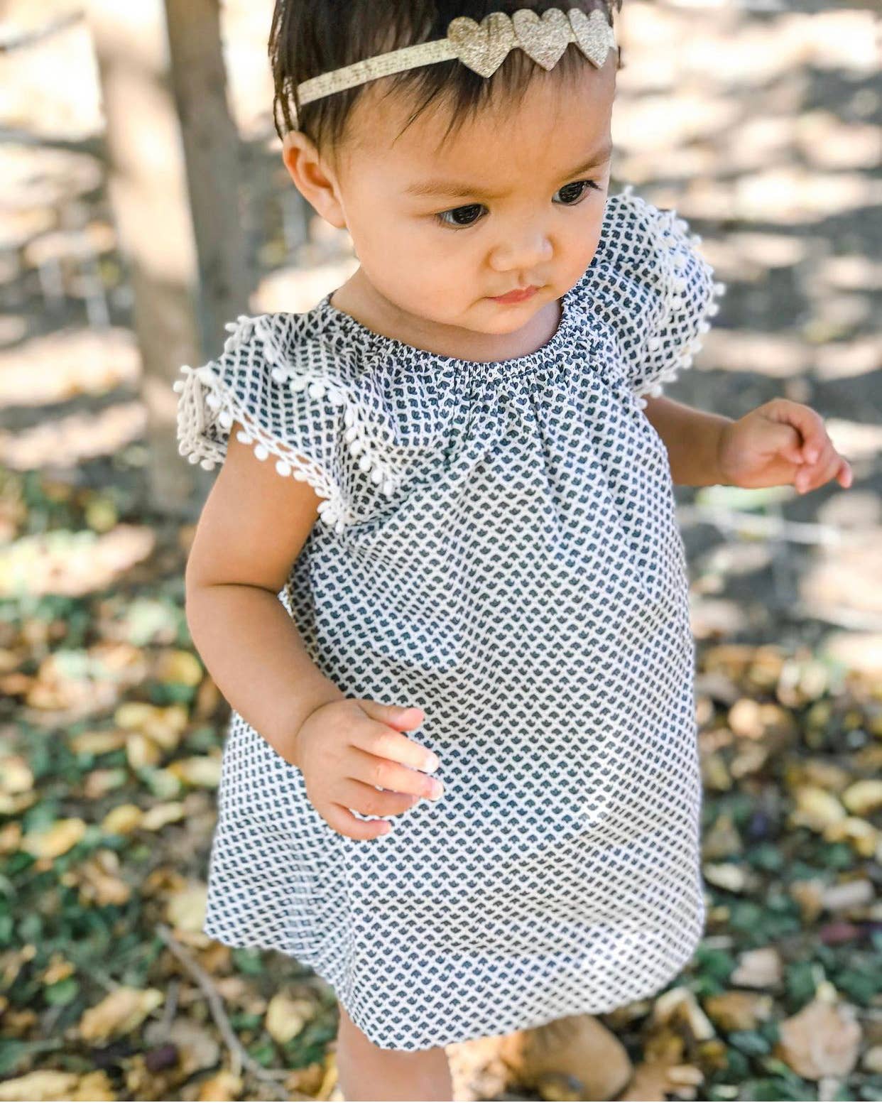 Petit Confection – Großhandel Bekleidungsset – Baby – Graues böhmisches Kleid-Set2