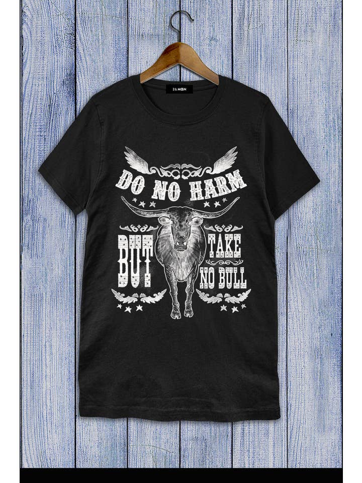 2&moon - Wholesale Screen Printed T-Shirt - Women's - Do No Harm Graphic Tee