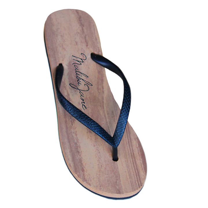 Malibu Jane - Wholesale Flip Flops - Women's - Huntington Flip Flop Black