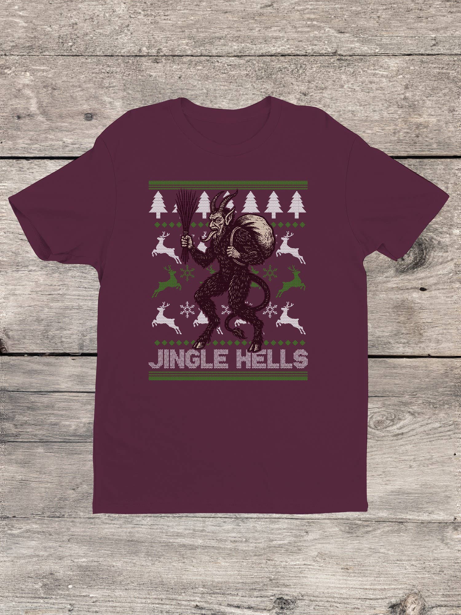 Swift Retail - Wholesale T-Shirt - Men's - Jingle Hells Krampus Design Men's T-Shirt