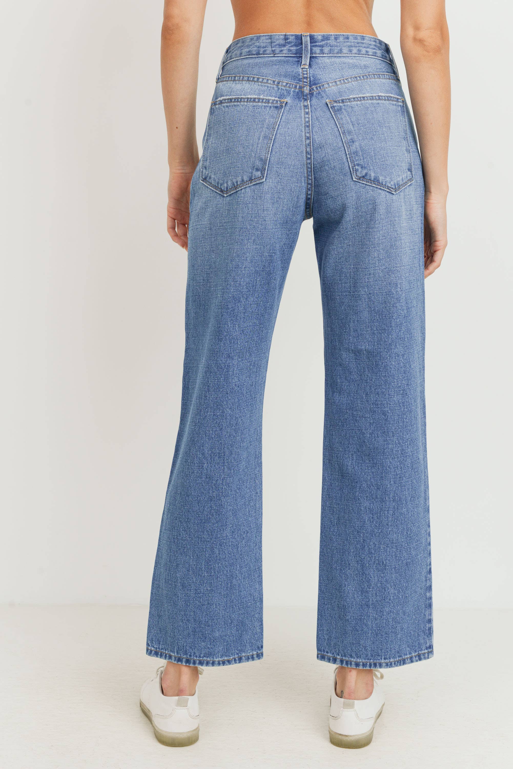 high rise dad jeans