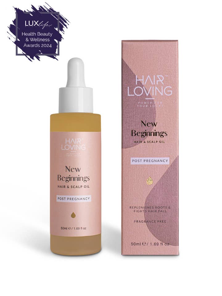 New Beginnings Fragrance Free Hair and Scalp Oil – Postpartum Hair Loss & Regrowth Treatment for New Mums for wholesale by Hair Loving