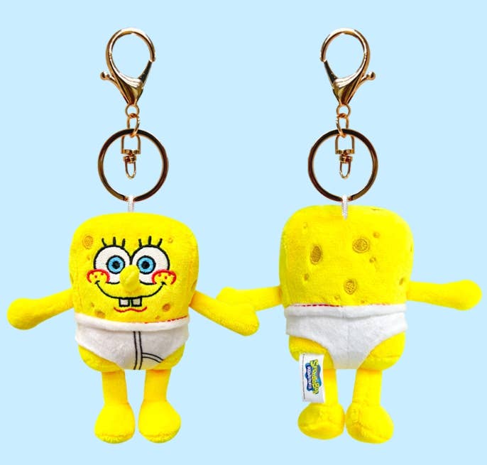 K-Wonderland – Porta-chaves - Unissexo por atacado – Coleção de Porta-Chaves de Peluche SpongeBob & Patrick11