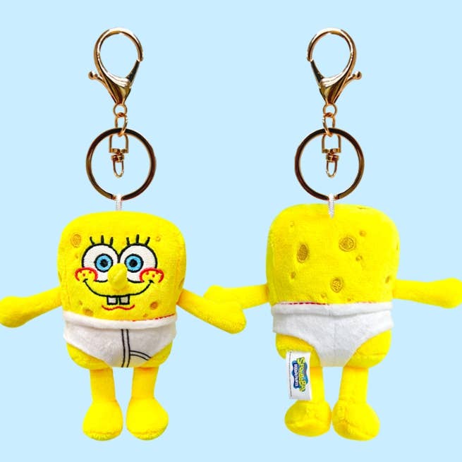K-Wonderland – Porta-chaves - Unissexo por atacado – Coleção de Porta-Chaves de Peluche SpongeBob & Patrick11