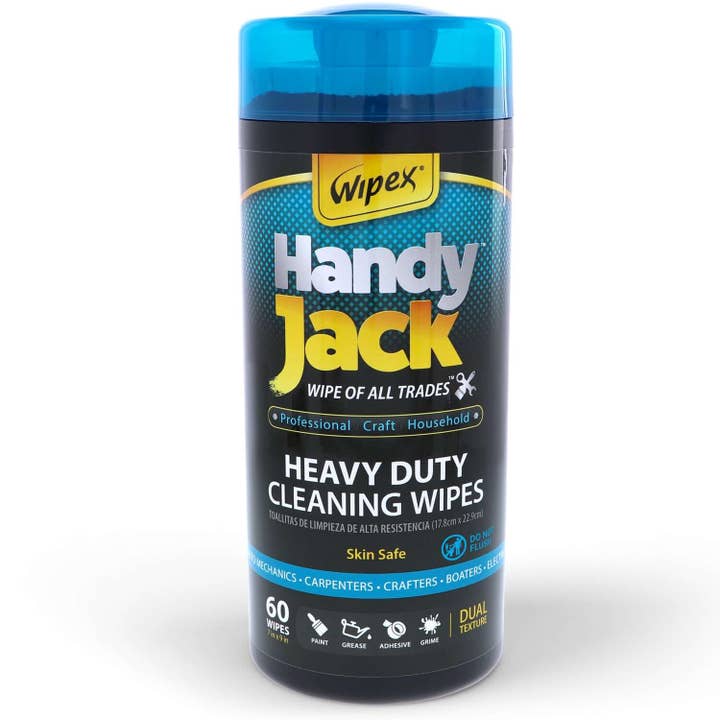 Handy Jack Heavy Duty Cleaning Wipes 60ct Canister and other Purchase Wholesale wipe case. Free Returns & Net 60 Terms on Faire trending on Faire.