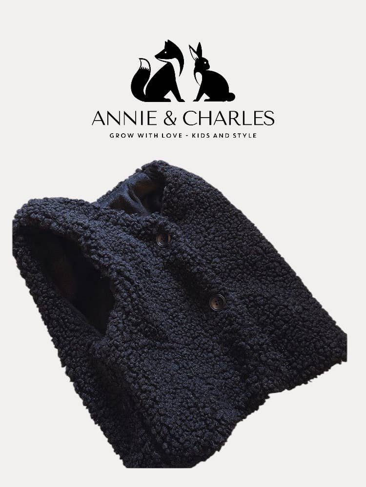 Annie & Charles – wholesale Outerwear Vest - Kids – Annie & Charles® Sheepskin Vest2