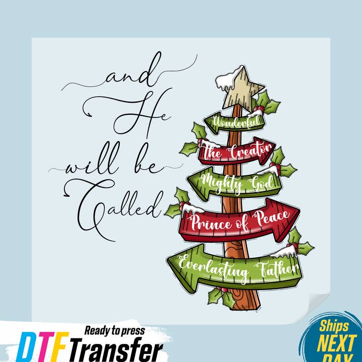 And He Will Be Called DTF Transfer for wholesale by DTF Office